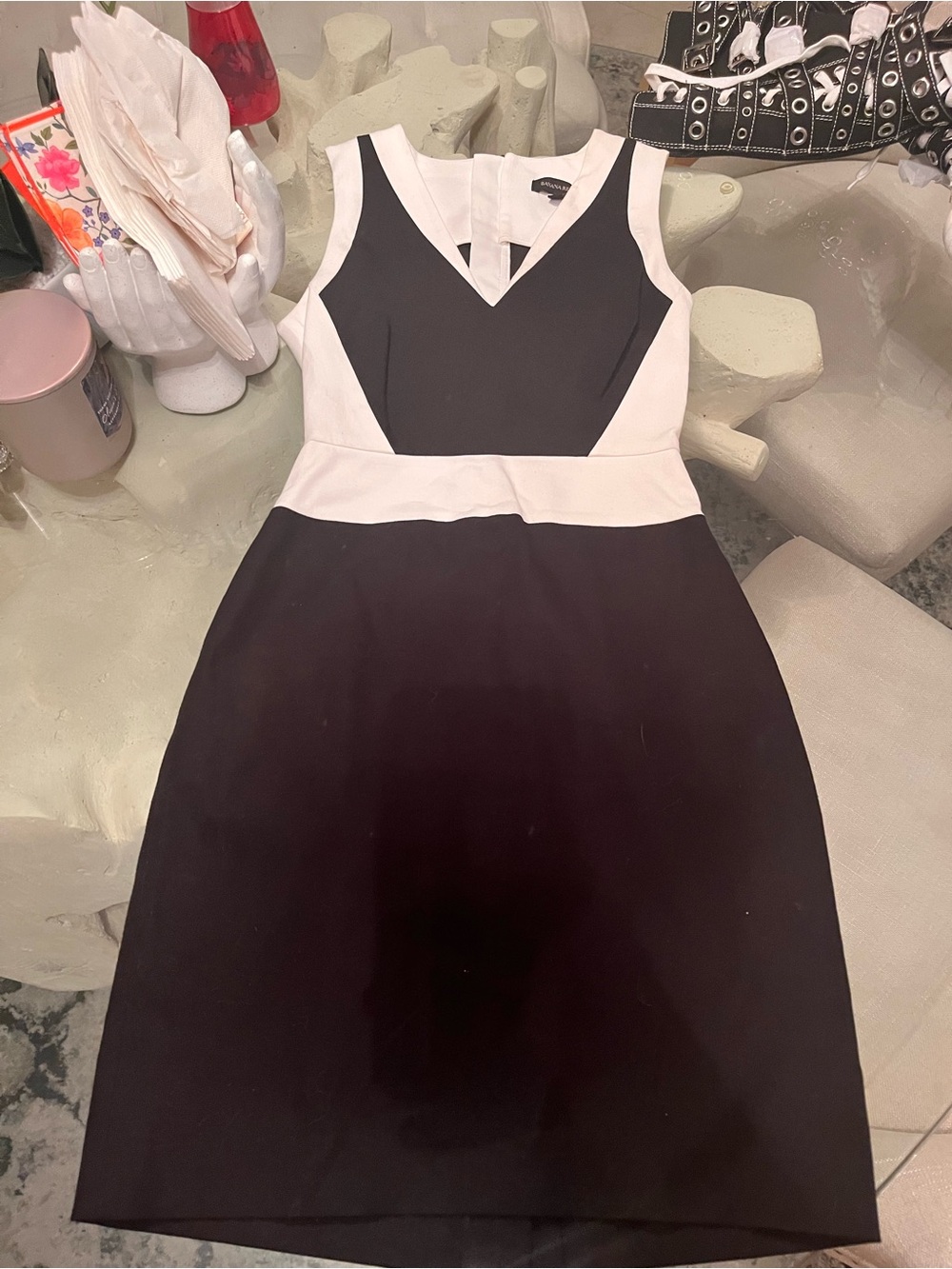 🖤Banana Republic Black and White womans dress 0🖤